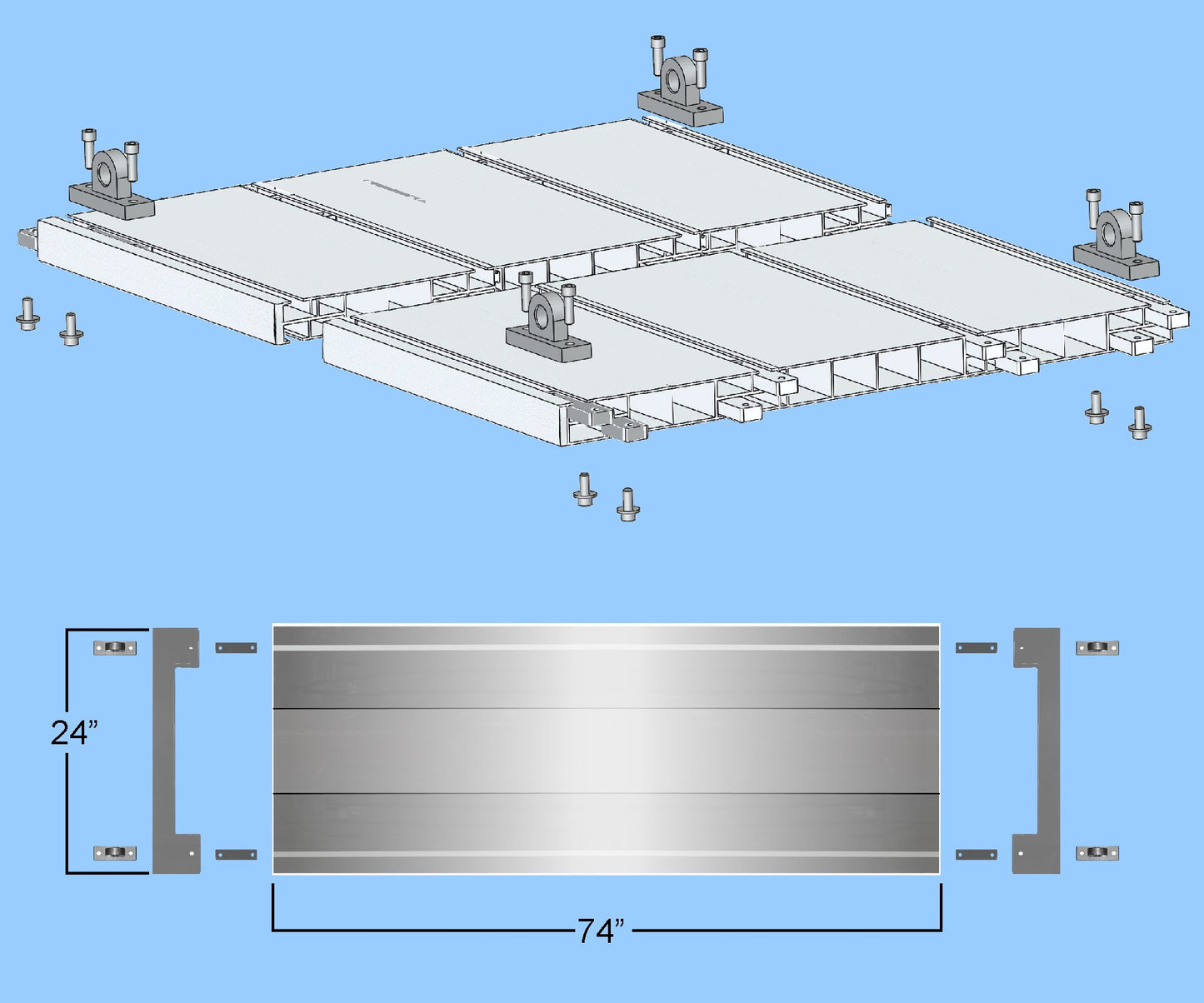 HLP2474 - Extruded Aluminum Platform