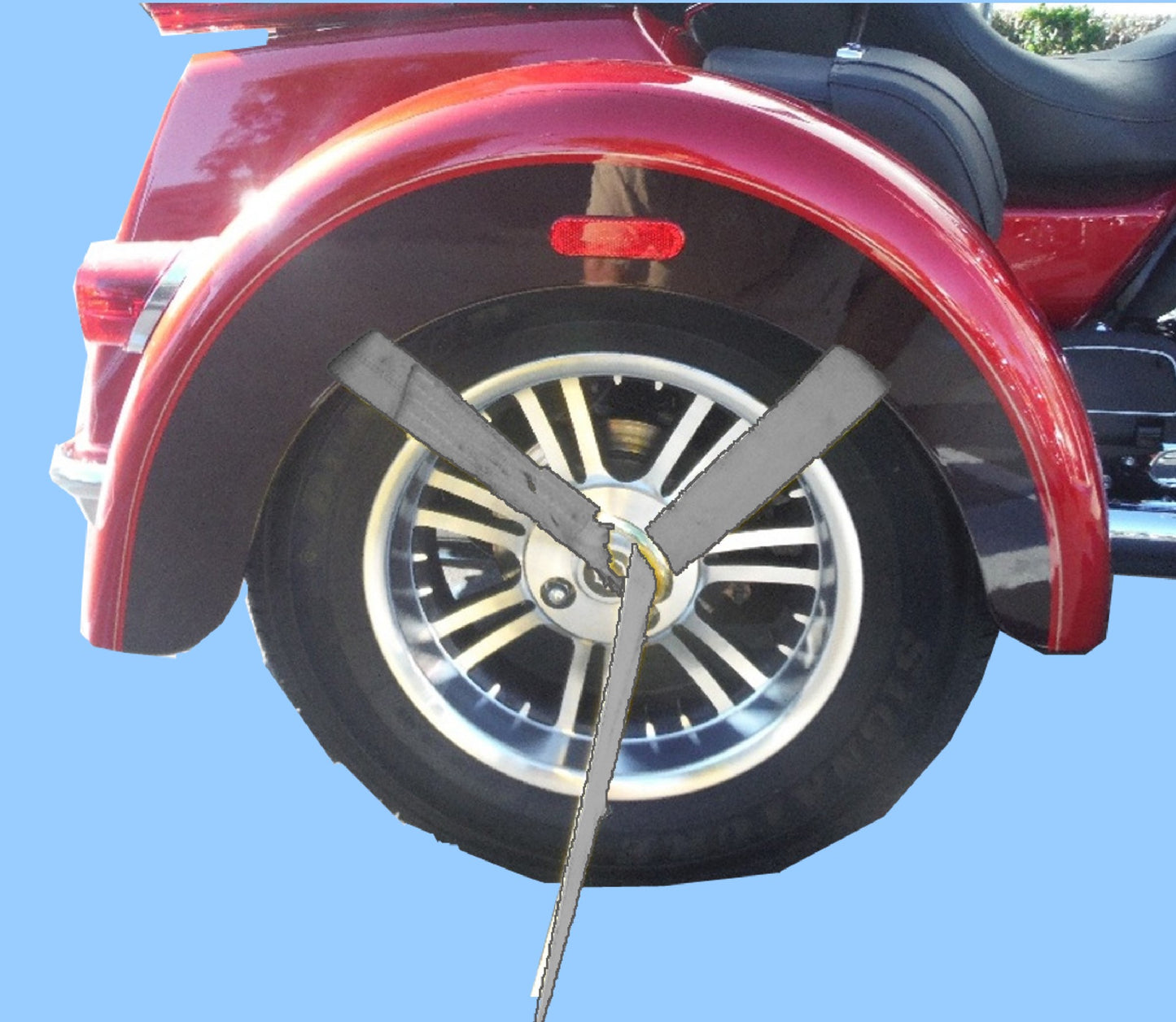 HL5408-2 MC Trike Wheel Tie Down Laso Strap - Set of 2